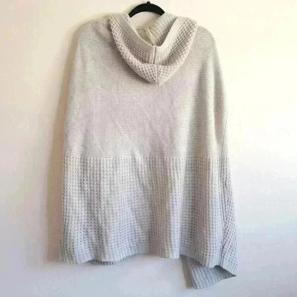 California moonrise open knit cardigan poncho style hoodie size xs - Picture 3 of 9